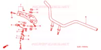 GUIDON   TE DE FOURCHE pour Honda V TWIN MAGNA 250 SPEED WARNING LIMIT de 1999