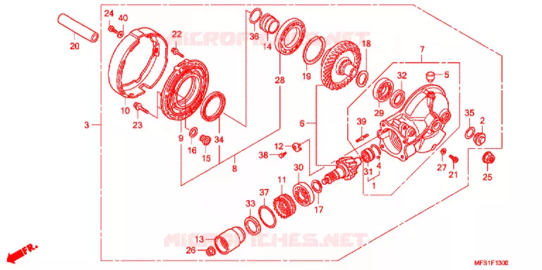 COUPLE CONIQUE Honda MOTO 400 SHADOW 2009  VT400C29