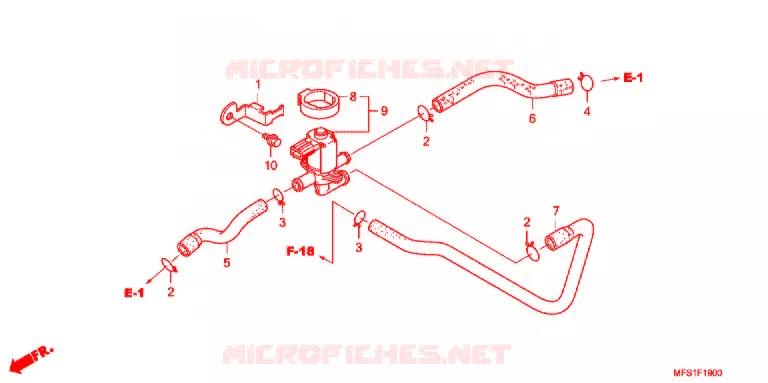 SYSTÈME DE RECYCLAGE DES GAZ Honda MOTO 400 SHADOW 2012  VT400C29