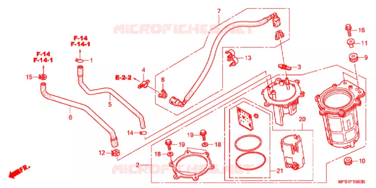 POMPE A ESSENCE Honda MOTO 400 SHADOW 2014  VT400C2F9
