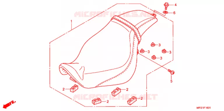 SELLE (VT400C2/C2F) Honda MOTO 400 SHADOW 2009  VT400C2F9