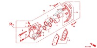 ETRIER DE FREIN AVANT pour Honda VT 400 SHADOW CLASSIC SILVER de 2012