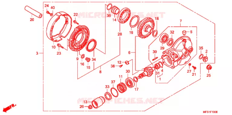 COUPLE CONIQUE Honda MOTO 400 SHADOW 2010  VT400C9