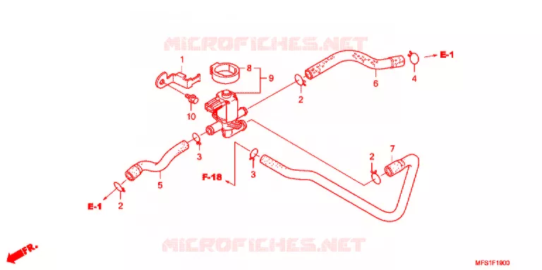 SYSTÈME DE RECYCLAGE DES GAZ Honda MOTO 400 SHADOW 2012  VT400C9