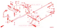 PEDALE pour Honda VT 400 SHADOW ABS de 2009