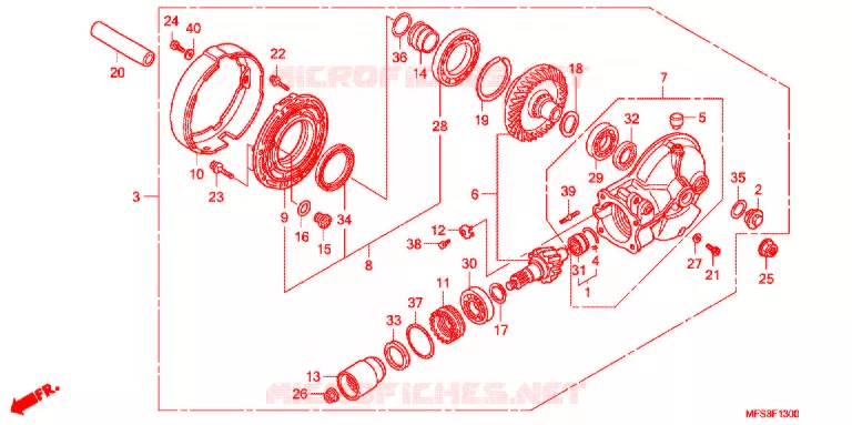 COUPLE CONIQUE Honda MOTO 400 SHADOW 2009  VT400CA9