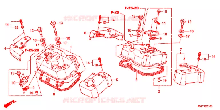 COUVRE CULASSE Honda MOTO 400 VT 2012  VT400SB