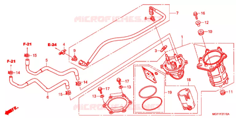 POMPE A ESSENCE Honda MOTO 400 VT 2013  VT400SB