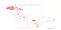 AUTOCOLLANTS pour Honda SHADOW 600 VLX de 2006
