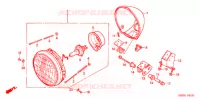 PHARE (2) pour Honda SHADOW 600 VLX DELUXE de 2001
