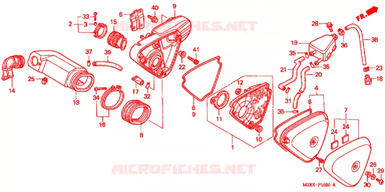 FILTRE A AIR Honda MOTO 600 SHADOW 2000  VT600CD2Y