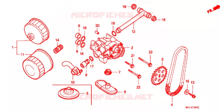 POMPE A HUILE Honda MOTO 600 SHADOW 1993  VT600CDP