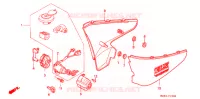 COUVERCLES LATERAUX pour Honda SHADOW 600 VLX DELUXE de 1995