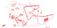 COUVERCLES LATERAUX pour Honda SHADOW 600 VLX DELUXE de 1995