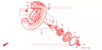 ROUE ARRIERE pour Honda SHADOW 600 VLX DELUXE de 1995