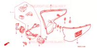 COUVERCLES LATERAUX pour Honda SHADOW 600 VLX DELUXE de 1997