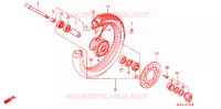 ROUE AVANT pour Honda SHADOW 600 VLX DELUXE de 1998