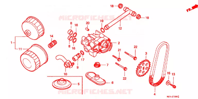 POMPE A HUILE Honda MOTO 600 SHADOW 1991  VT600CM