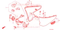 COUVERCLES LATERAUX pour Honda VLX SHADOW 600 de 1993
