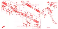 REPOSE PIED ('88,'89,'91 '93) pour Honda VLX SHADOW 600 de 1993