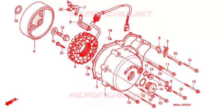 ALTERNATEUR Honda MOTO 600 SHADOW 1995  VT600CS