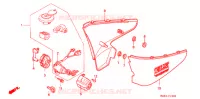 COUVERCLES LATERAUX pour Honda VLX SHADOW 600 de 1997
