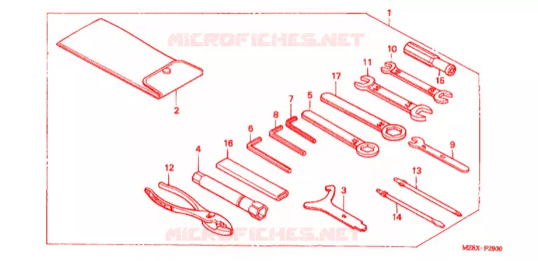 OUTIL Honda MOTO 600 SHADOW 2000  VT600CY