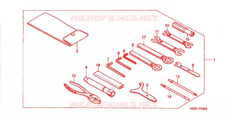 OUTIL Honda MOTO 600 SHADOW 2000  VT600CY