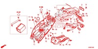 GARDE BOUE ARRIERE pour Honda MSX GROM 125 de 2014