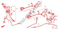 LEVIER DE GUIDON   CABLE   COMMODO (CBR150R3 7) pour Honda CBR 150 M RED de 2004
