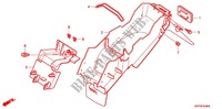 GARDE BOUE ARRIERE (CBR150R3 7) pour Honda CBR 150 M ORANGE de 2004