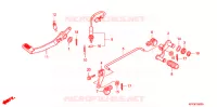 PEDALE pour Honda CBR 150 M ORANGE de 2004