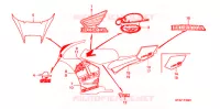 AUTOCOLLANTS (2) pour Honda NSR 50 de 2000