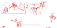CLIGNOTANT (2) pour Honda NSR 80 de 1992