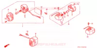 CLIGNOTANT (2) pour Honda NSR 80 de 1994
