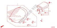 SELLE (VT750C/CS) pour Honda SHADOW VT 750 AERO de 2015