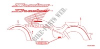 AUTOCOLLANTS (A/AC/CM) pour Honda SHADOW VT 750 de 2010