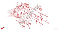 CARTER MOTEUR GAUCHE pour Honda SHADOW VT 750 RED de 2011