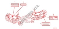 ETIQUETTE DE PRECAUTIONS pour Honda SHADOW VT 750 RED de 2011