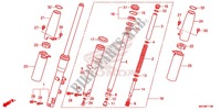 FOURCHE (VT750C/VT750C2B/VT750CS) pour Honda SHADOW VT 750 RED de 2011