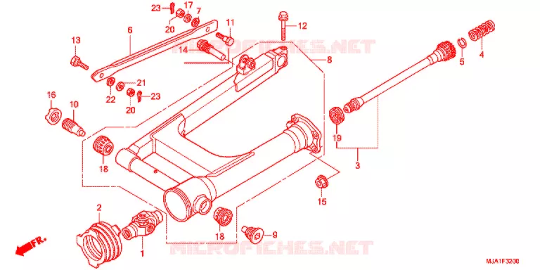 BRAS OSCILLANT (VT750CA/CS/C2B) Honda MOTO 750 SHADOW 2012  VT750CSC