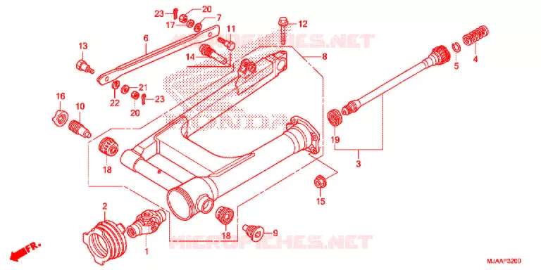 BRAS OSCILLANT (VT750C/CA/C2/C2B/C2F/CS/C2S) Honda MOTO 750 SHADOW 2013  VT750CSD