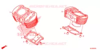 CYLINDRE pour Honda SHADOW VT 750 AERO C-ABS de 2014