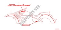 EMBLEME (VT750C/CA/CS) pour Honda SHADOW VT 750 AERO C-ABS de 2014