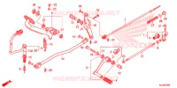 PEDALE pour Honda SHADOW VT 750 AERO C-ABS de 2014
