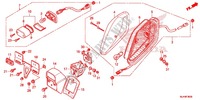 FEU ARRIERE (VT750C/CS) pour Honda SHADOW VT 750 AERO C-ABS RED de 2015