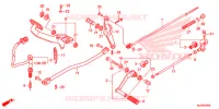 PEDALE pour Honda SHADOW VT 750 AERO C-ABS RED de 2015