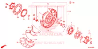 ROUE ARRIERE (VT750CS) pour Honda SHADOW VT 750 AERO C-ABS RED de 2015