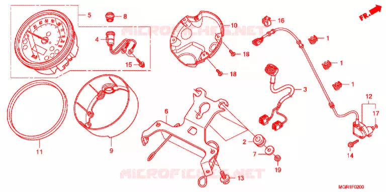 COMPTEUR Honda MOTO 750 VT 2010  VT750SA_J