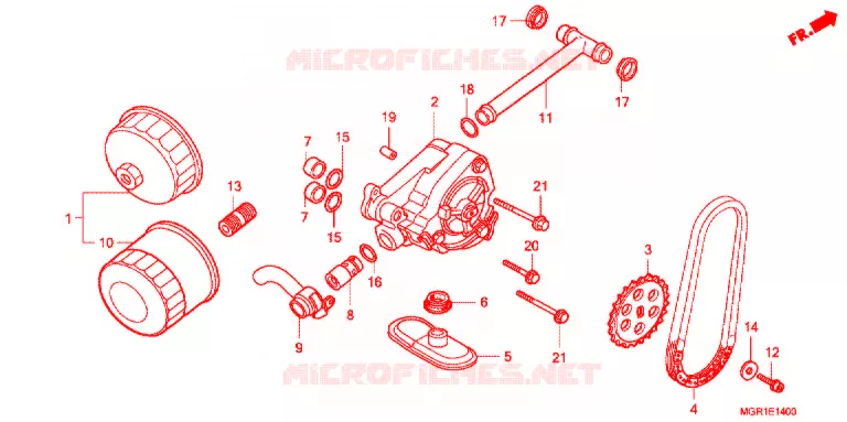 POMPE A HUILE Honda MOTO 750 VT 2010  VT750SA_J